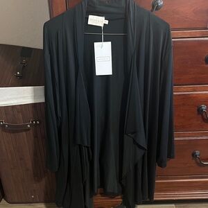 Elegant Black Women's light weight sweater/jacket by ninexis